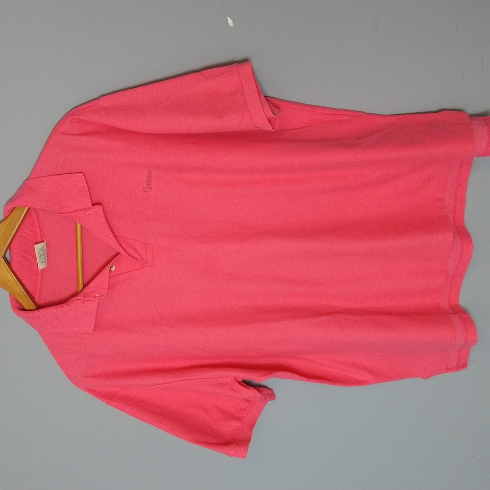 Vintage Ferrari Hot Pink collar shirt XL
